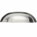 Belwith P3077-Sn Cup Pull 3in Satin Nickel P3077-SN